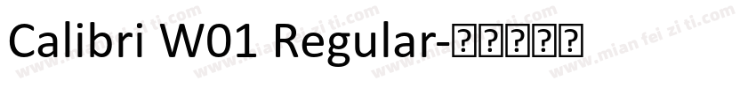 Calibri W01 Regular字体转换